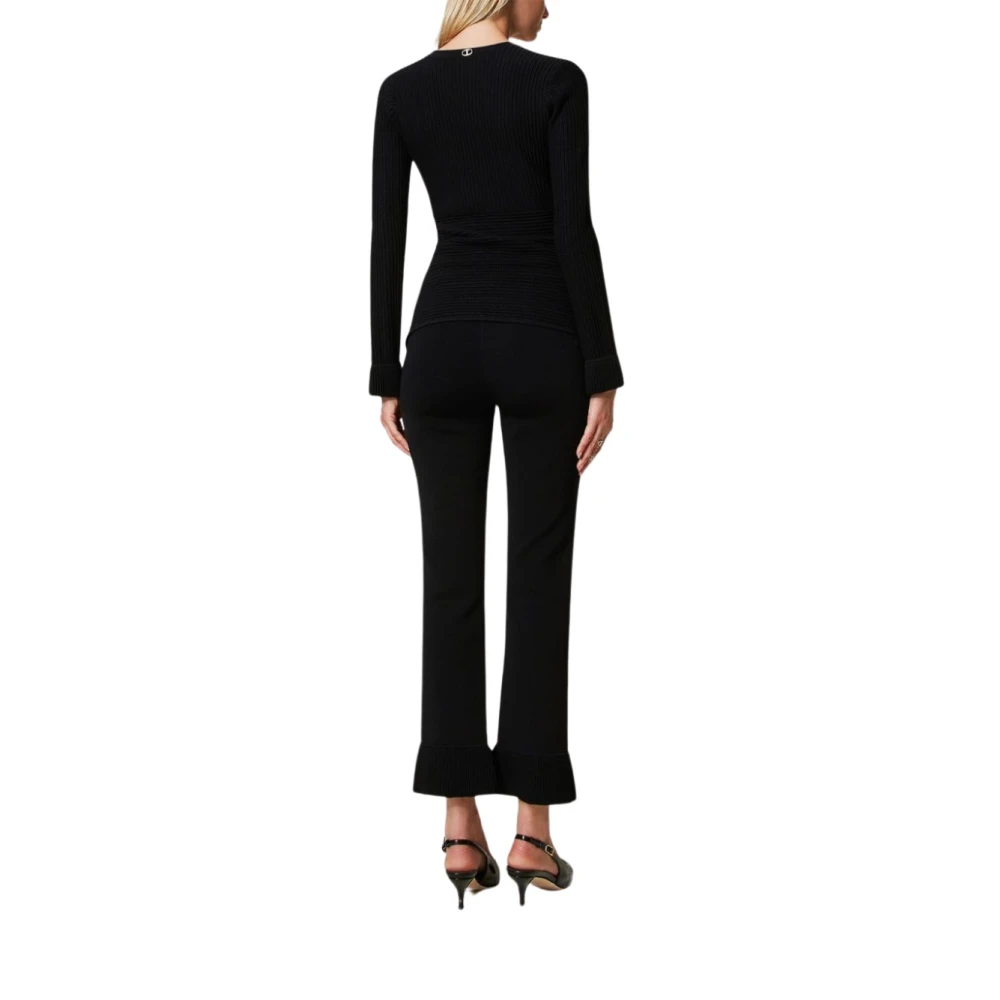 Twinset Stijlvolle broek voor vrouwen Black Dames