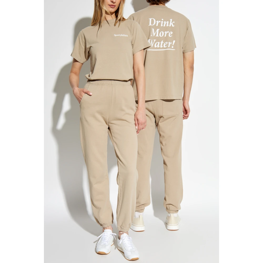 Sporty & Rich Sweatpants Beige Heren