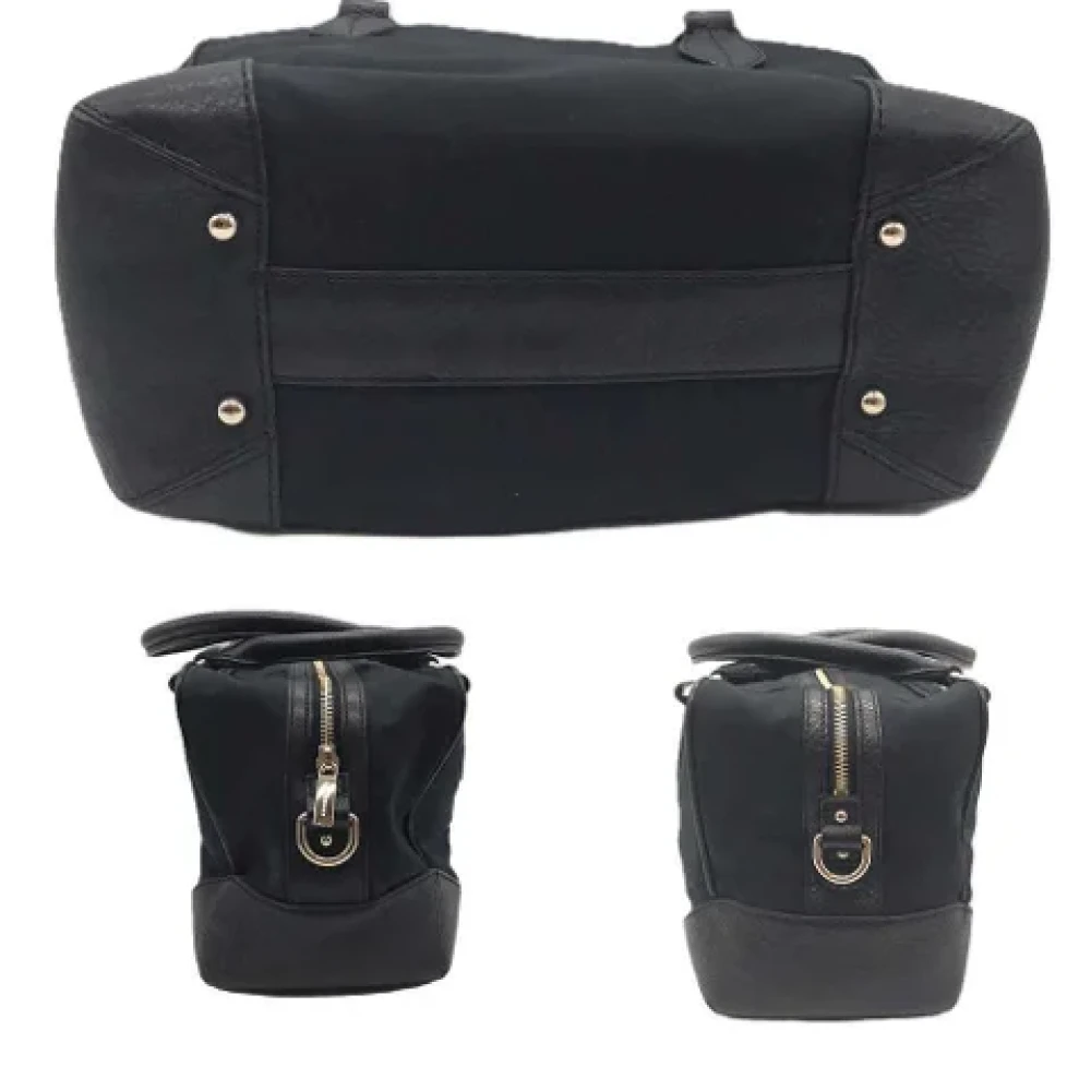 Burberry Vintage Pre-owned Canvas handbags Black Dames