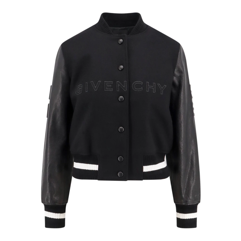 Givenchy Zwart wollen bomberjack Black Dames