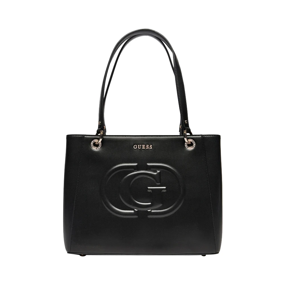 Guess Zwarte Shopper Tas met Contrastdetails Black Dames