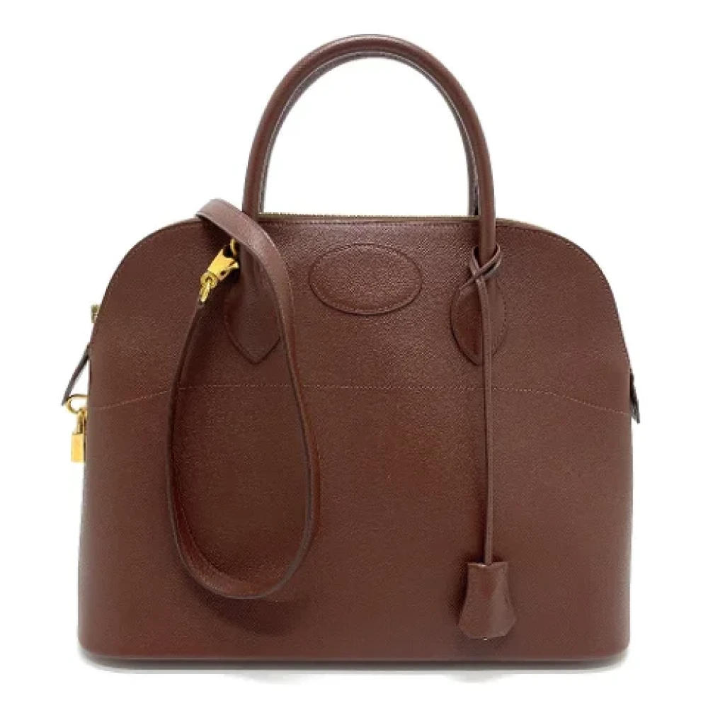 Hermès Vintage Pre-owned Leather handbags Brown Dames