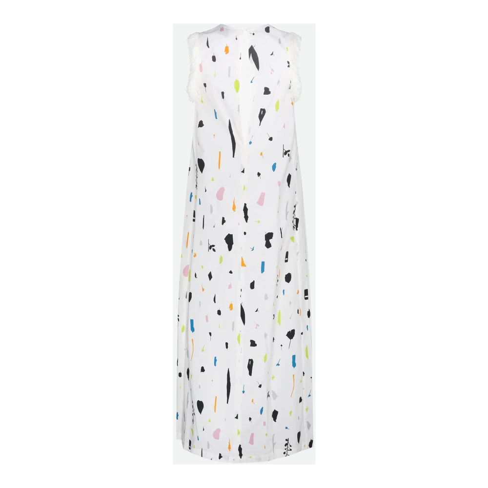 Alysi Midi Jurk met Multicolor Patroon Multicolor Dames
