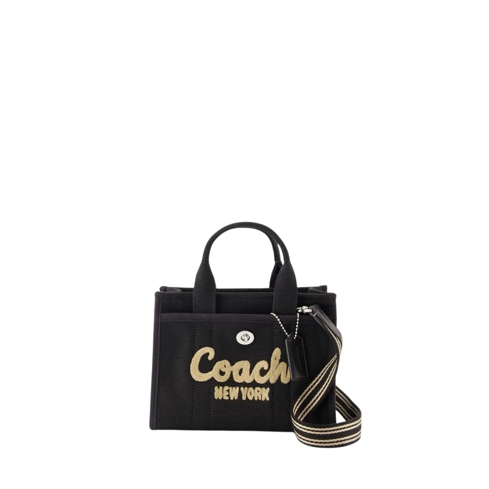 Coach Canvas Crossbody Tas in Zwart Black Dames