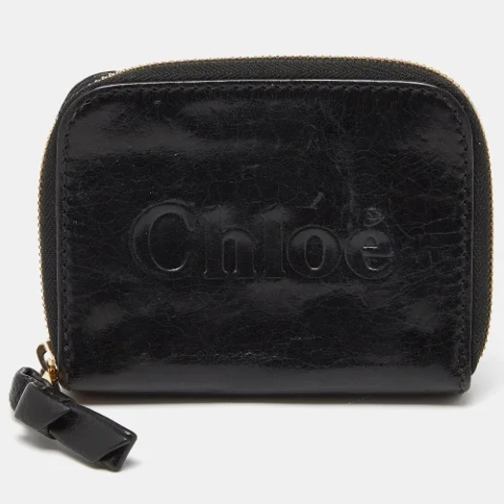 Chloé Pre-owned Canvas wallets Black Dames