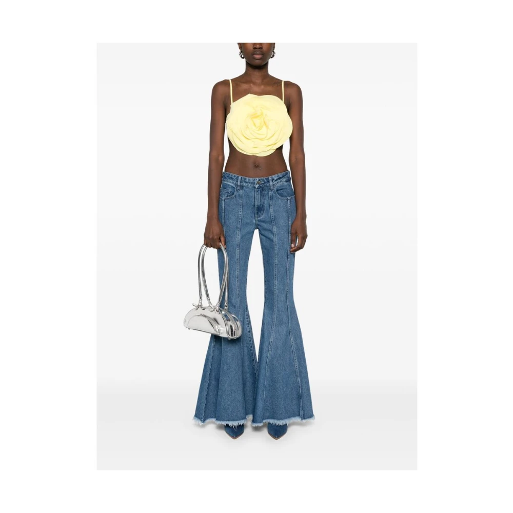 Blumarine Zonnebloemgele Verstelbare Spaghettibandjes Top Yellow Dames