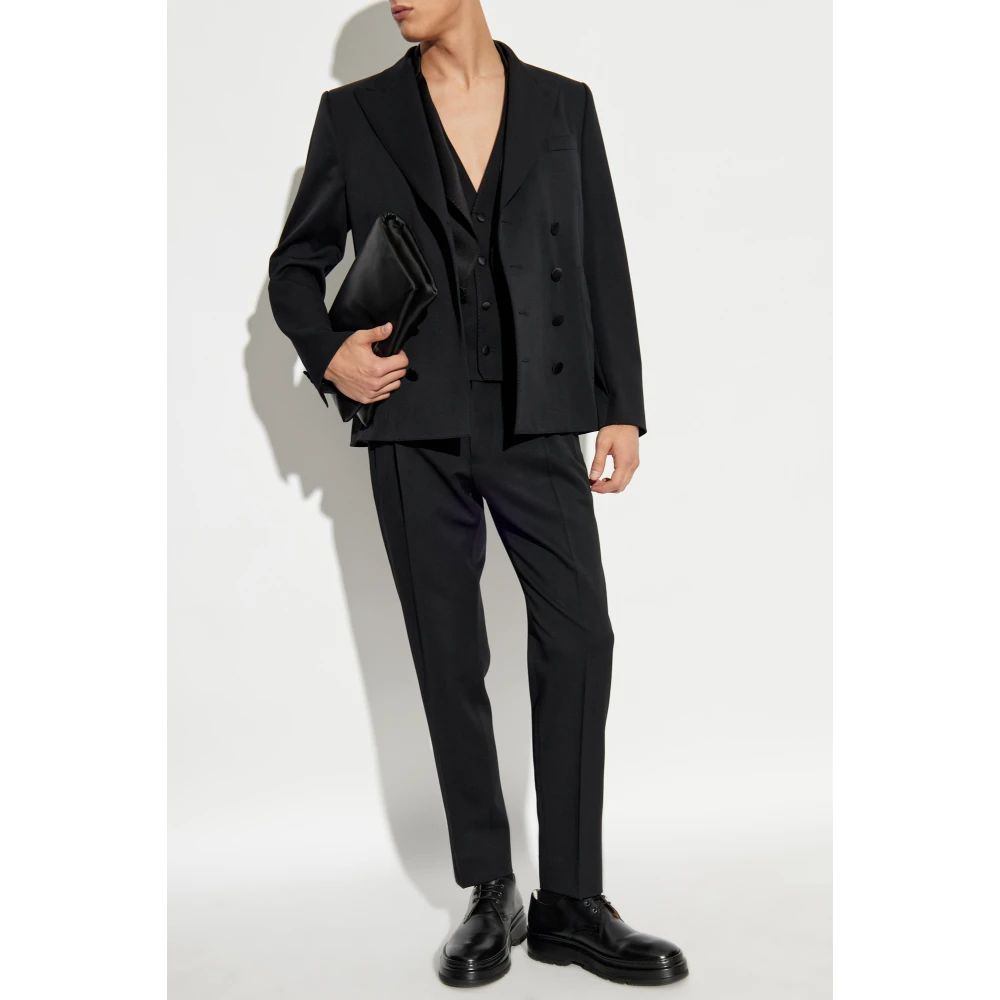 Dolce & Gabbana Wollen blazer Black Heren