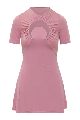 Moon Hole Mini Dress