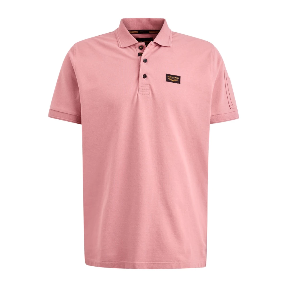 PME Legend Cargo Mouw Polo Shirt Pink