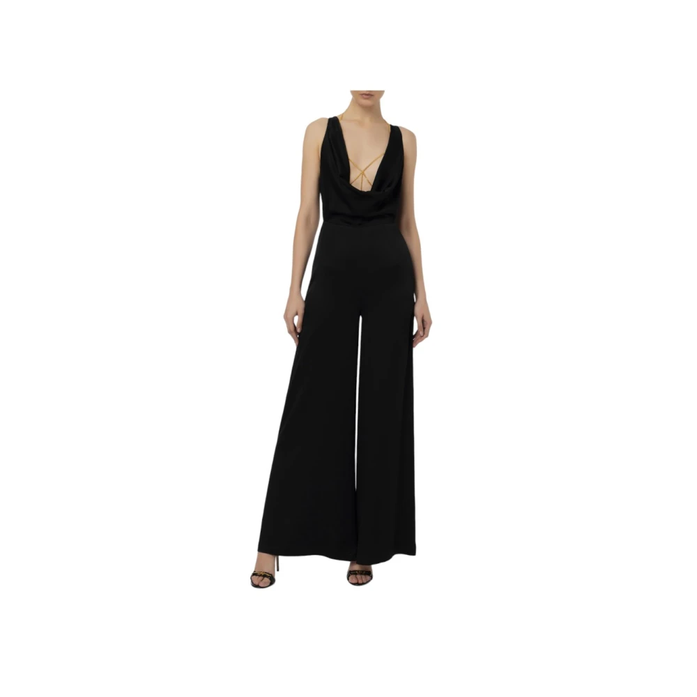 Elisabetta Franchi Women's Black Tuta - Jumpsuits - Xl - Jumpsuits & Playsuits