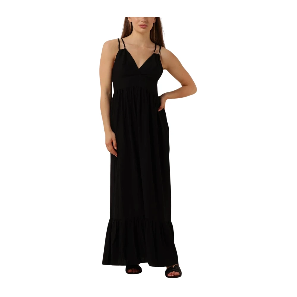 Co'Couture Zwarte Maxi Strap Jurk Black Dames