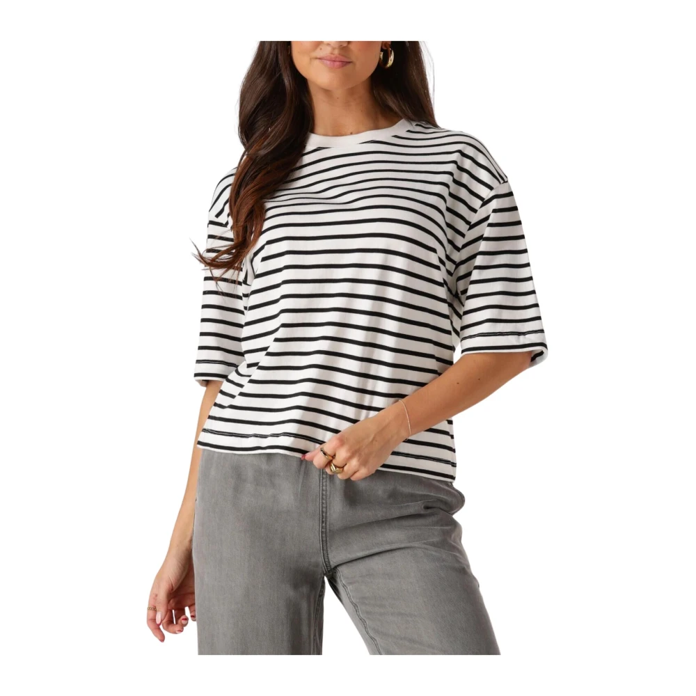 Catwalk Junkie Gestreept Loose Fit T-shirt Multicolor Dames