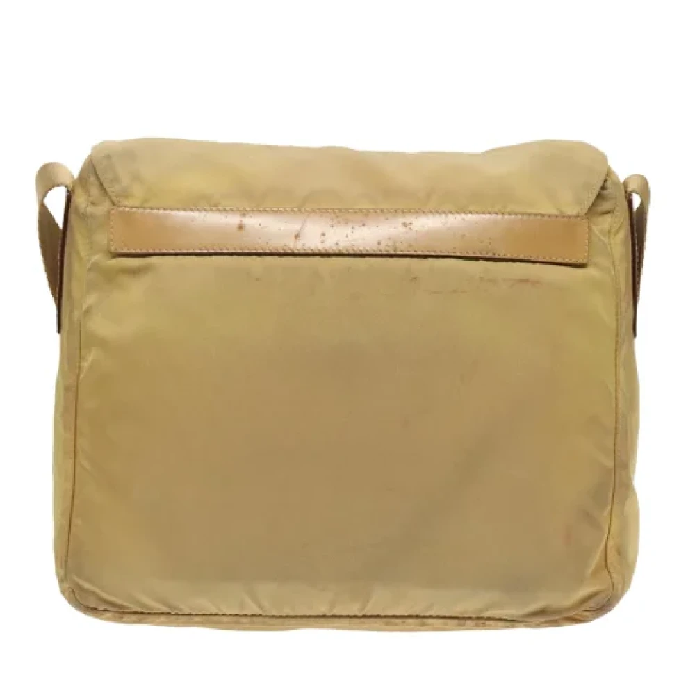 Prada Vintage Pre-owned Nylon prada-bags Yellow Dames