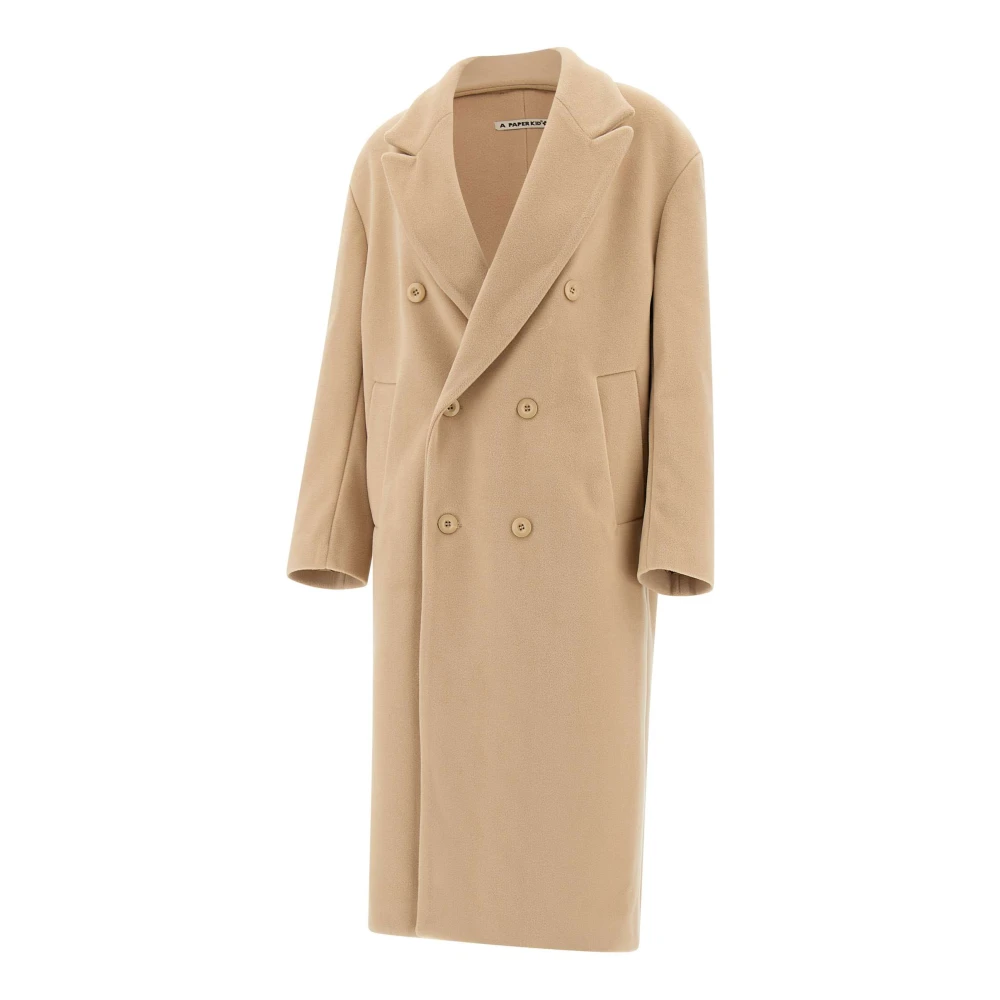 A Paper Kid Beige Jas Cappotto Beige Heren