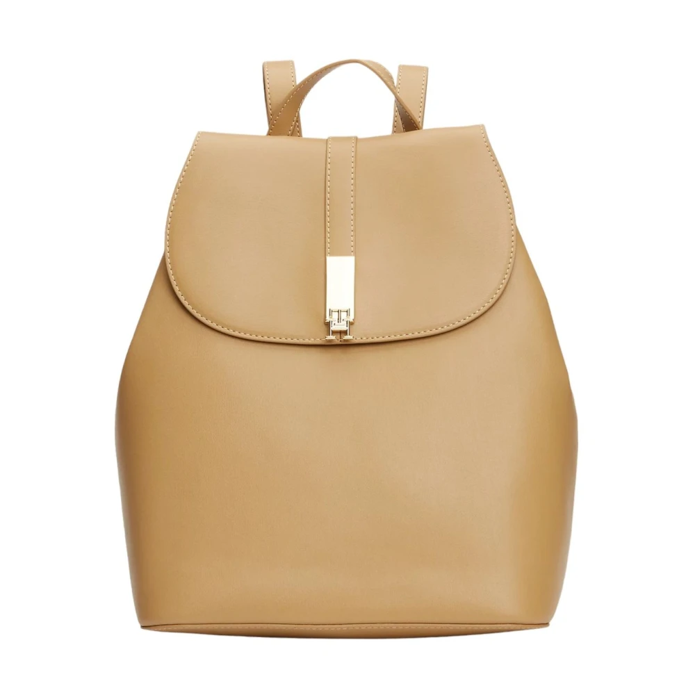Tommy Hilfiger Stijlvolle Rugzak voor Dagelijks Gebruik Beige Dames