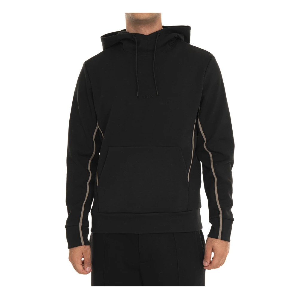 Boss Hoodie met Kangoeroe Zakken Black Heren