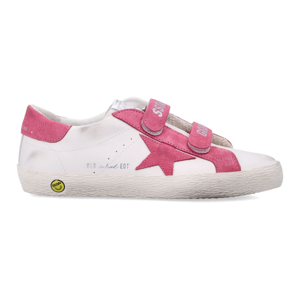 Golden Goose Old School Leather - Female - Kids Sneakers - White - 33 Eu - Kids