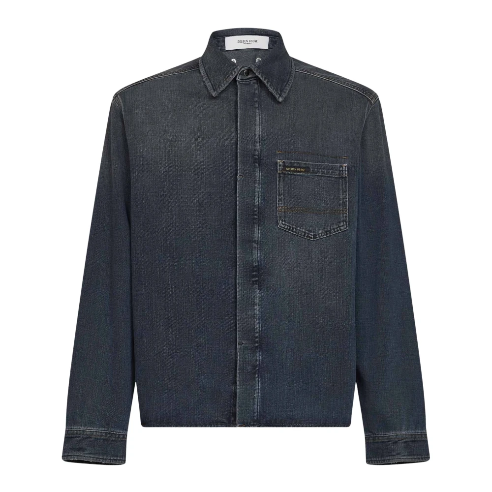 Golden Goose Denim Shirt - Male - Denim Shirts - Blue - L - Shirts
