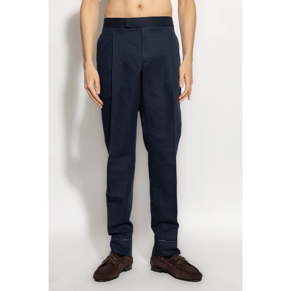 Brioni Geplooide broek Blue Heren