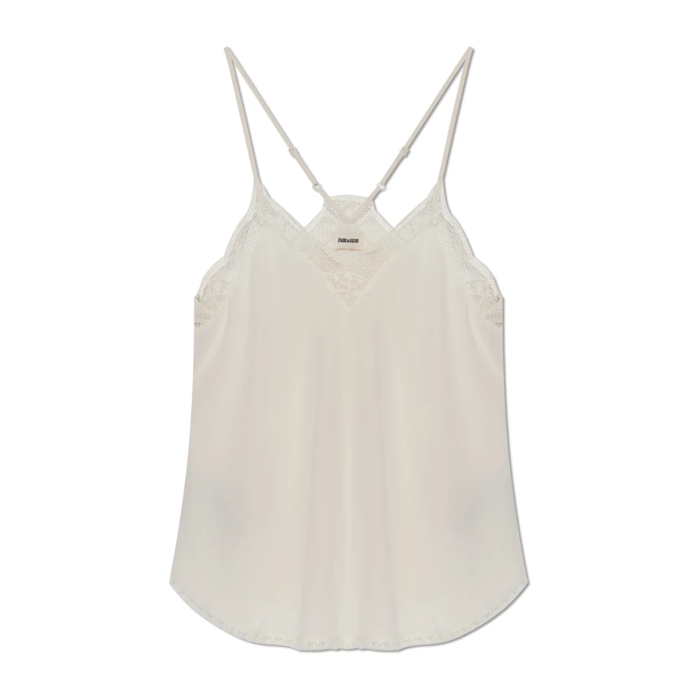 Zadig & Voltaire Women's Beige Top Christy