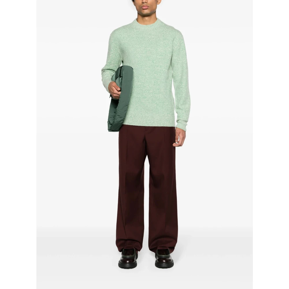 Jil Sander Casual Gebreide Trui Green Heren