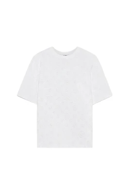 Oversized T-shirt med Applikation Monogram