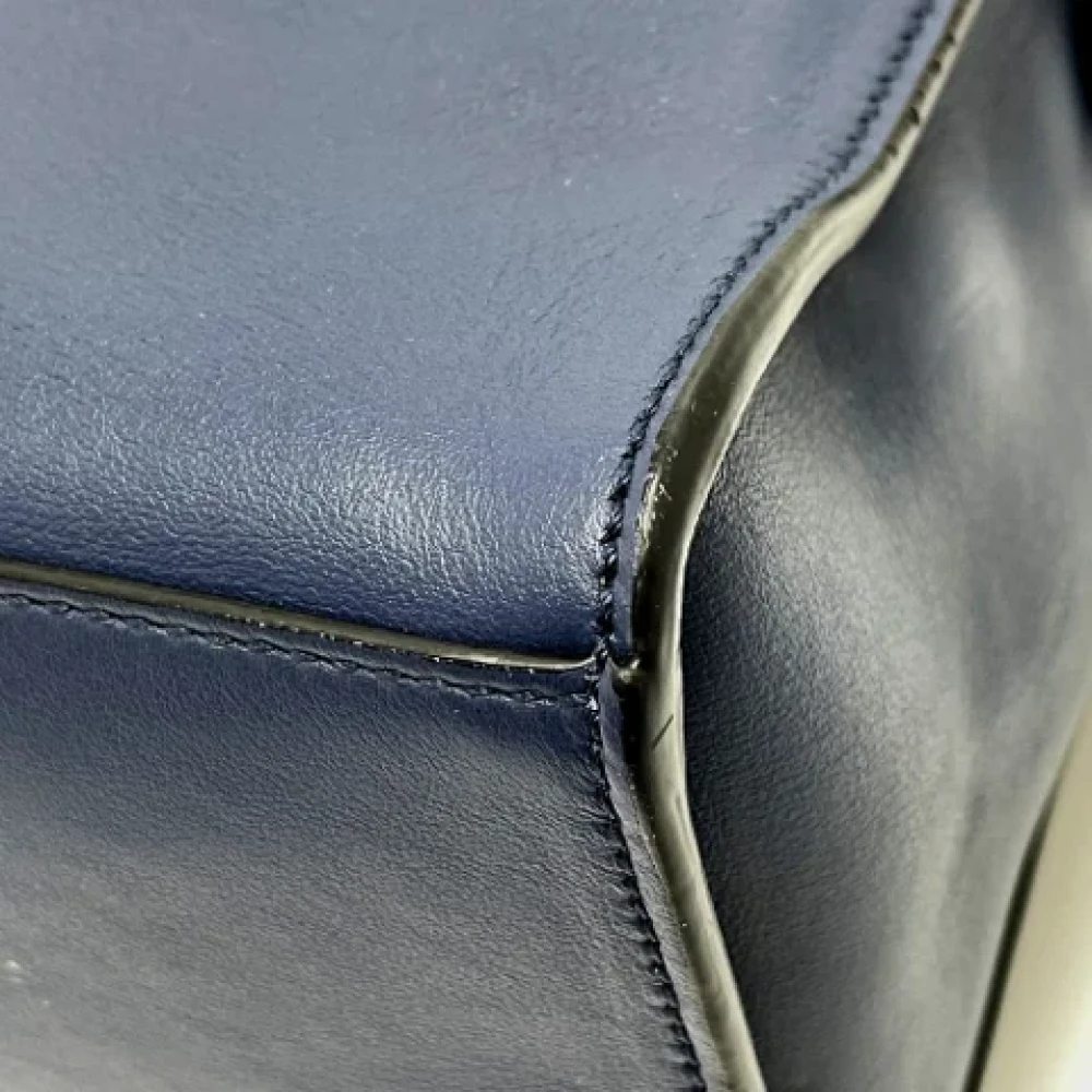 Fendi Vintage Pre-owned Leather fendi-bags Blue Heren