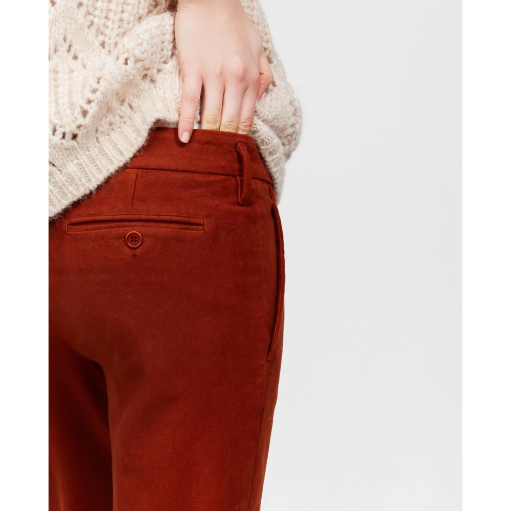 Aspesi Dames Lange Broek Red Dames