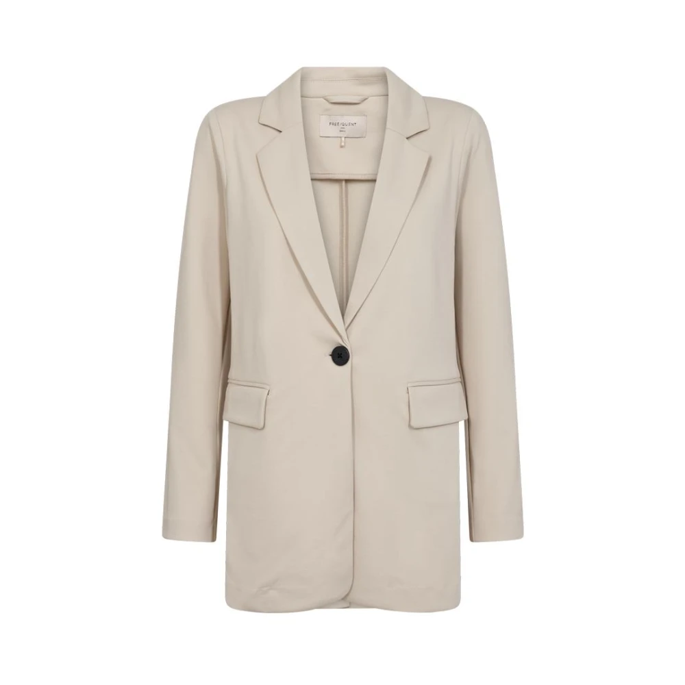 Freequent Stijlvolle Moonbeam Blazer Beige Dames