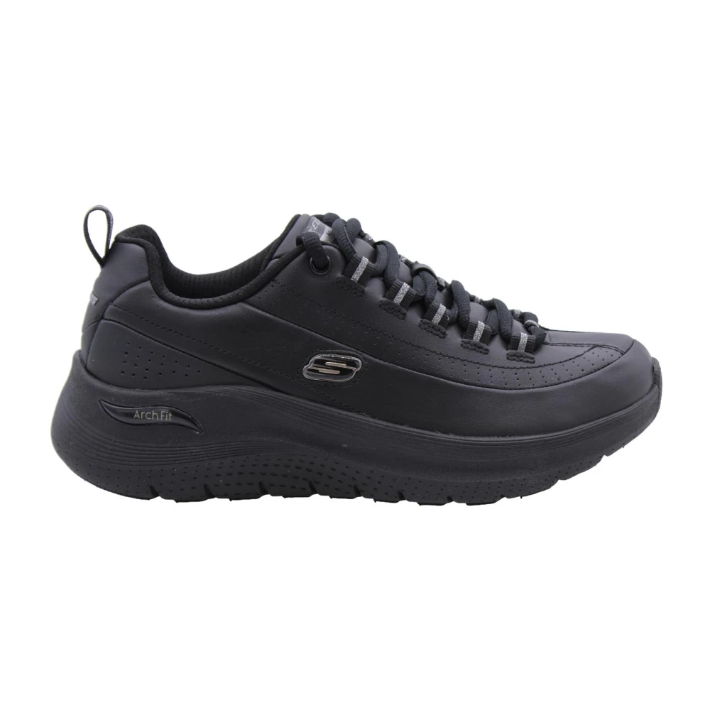 Skechers Women's Black Sneakers, 4 Uk, Turtle Sneaker For Stylish Footwear