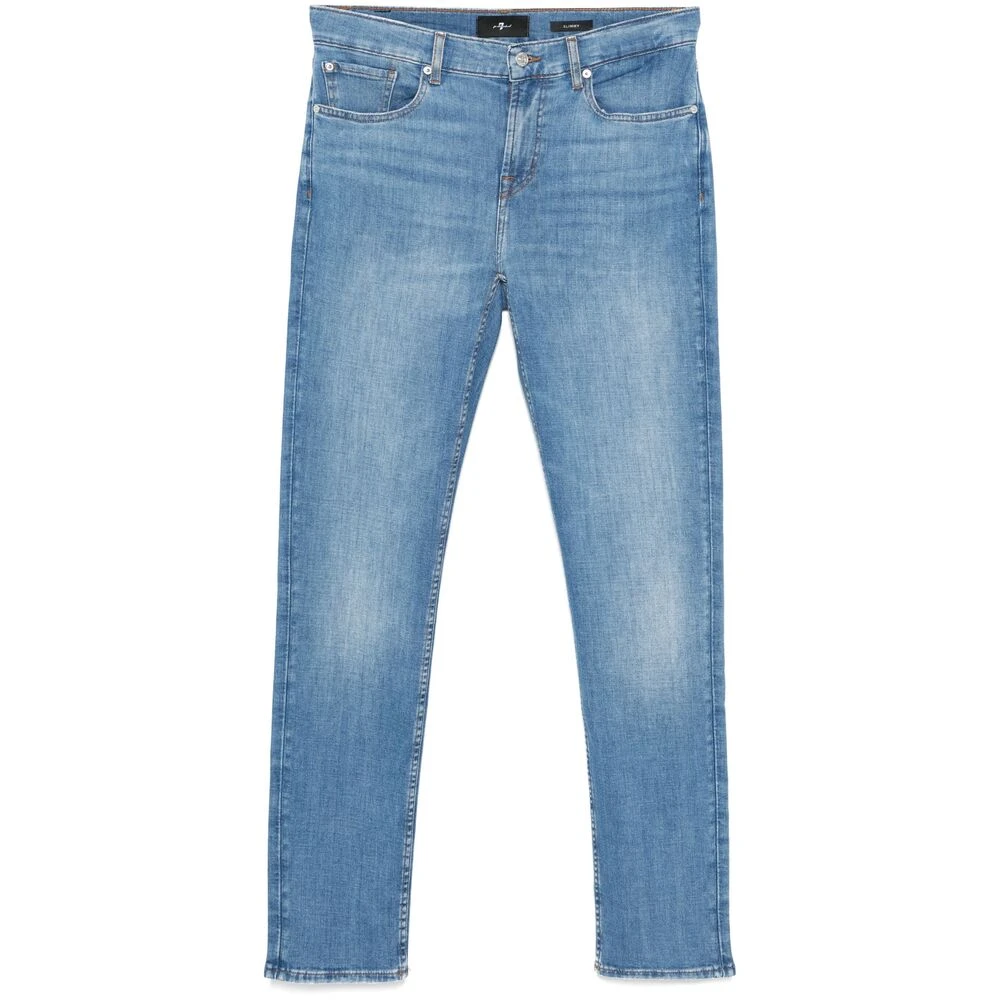 7 For All Mankind Slim Fit Jeans Blue Heren