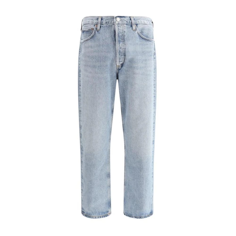 Agolde Casual Loose Fit Jeans met Riem Blue Heren