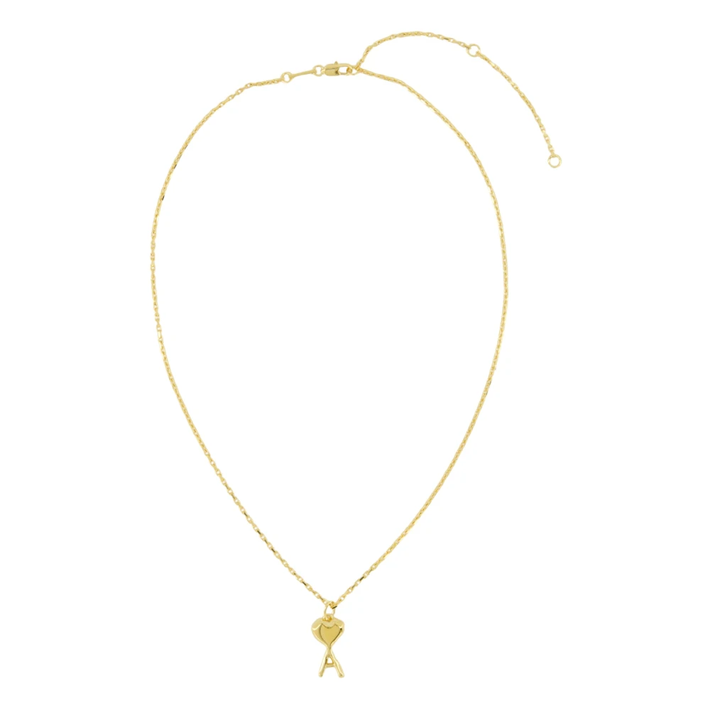 Ami Paris Unisex Yellow Ami De Coeur Necklace
