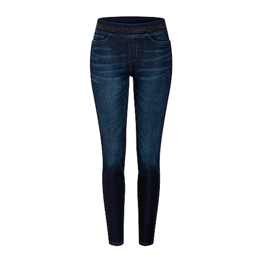 Klassiske mørkeblå denim jeans