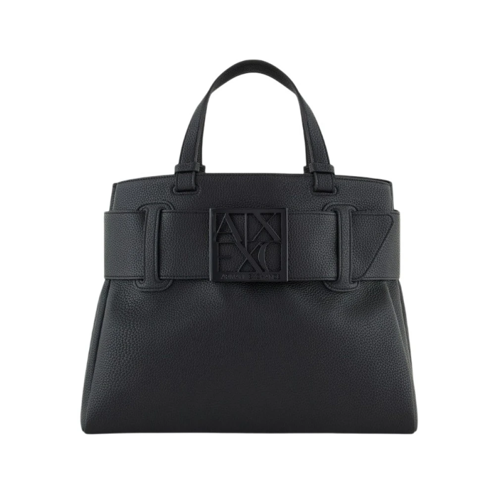 Armani Exchange Women's Black Tote Bag - Shopping Bags - One Size - Bags