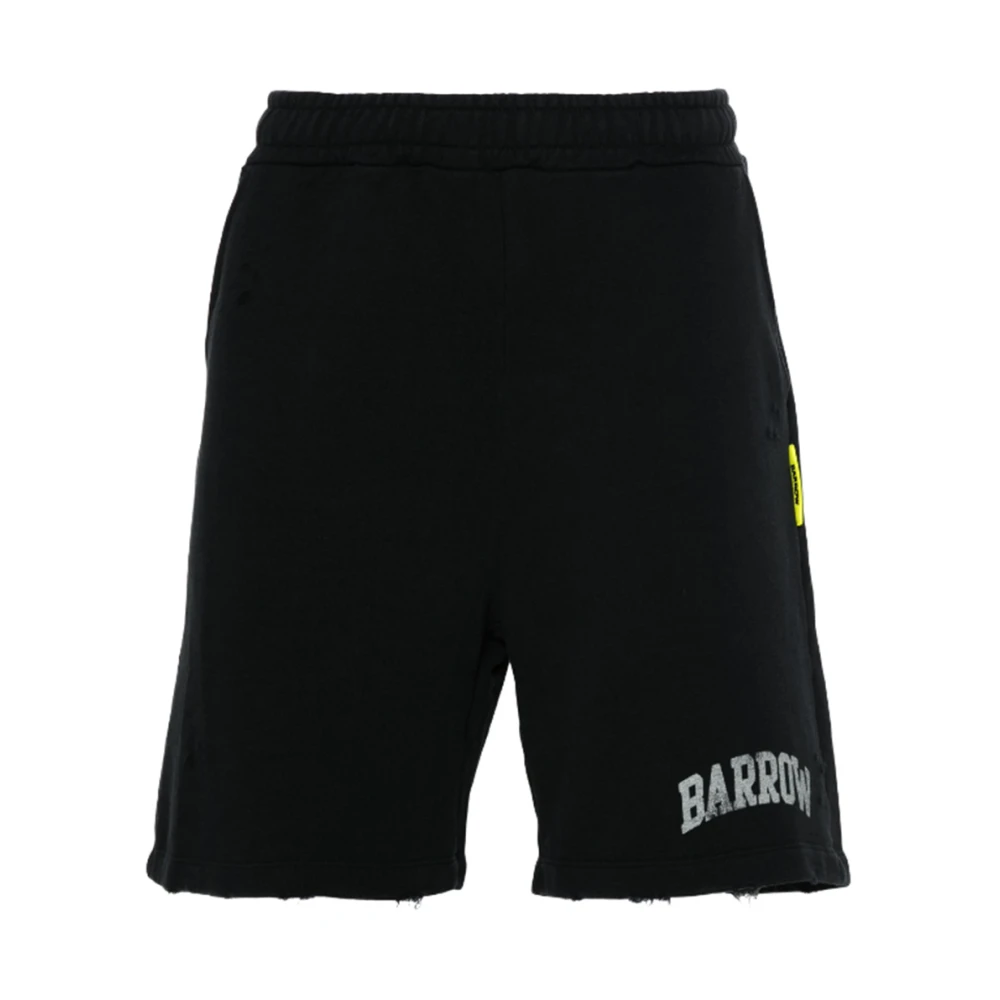 Barrow Stone Washed Bermuda Shorts Black Heren