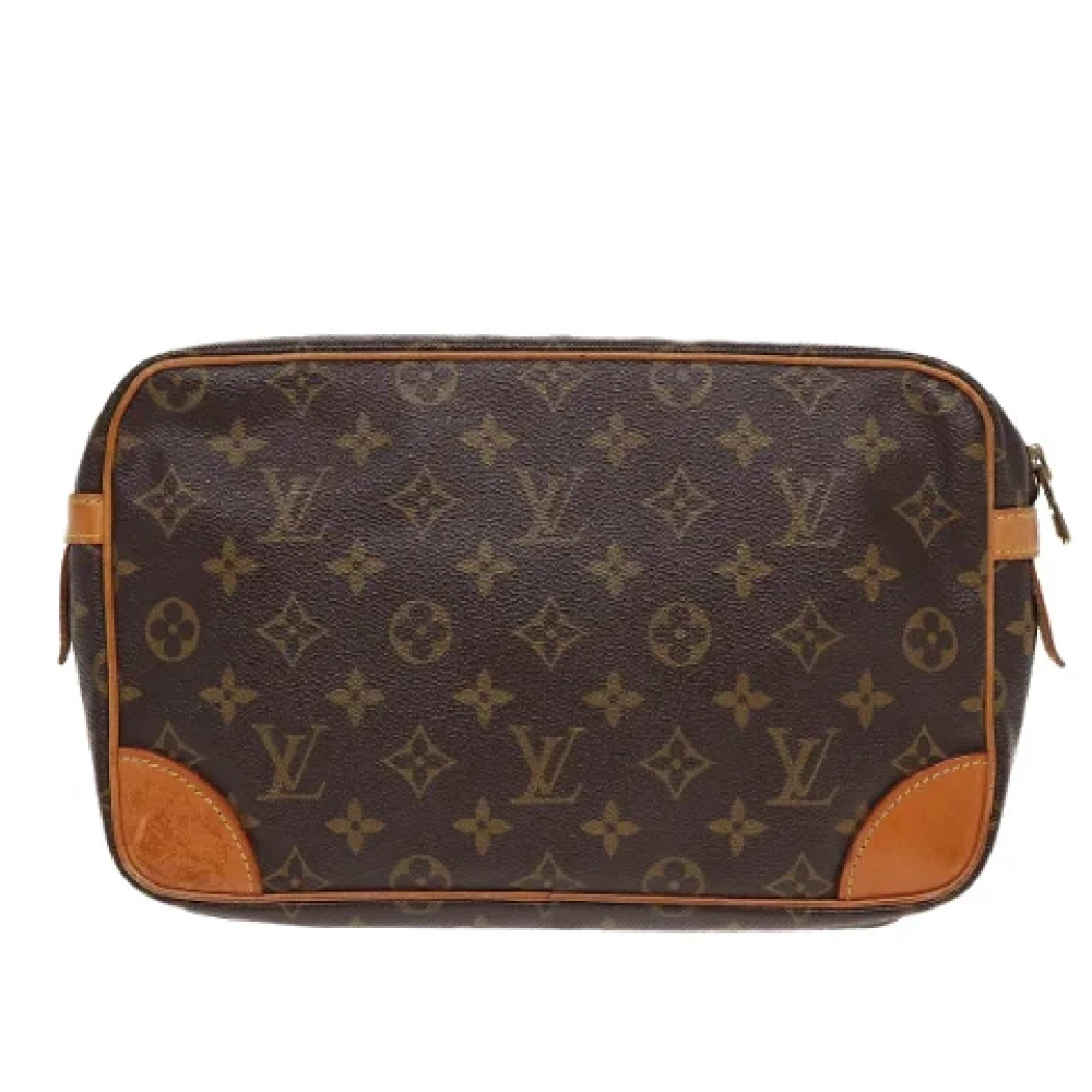 Louis Vuitton Vintage Pre-owned Canvas clutches Brown Dames