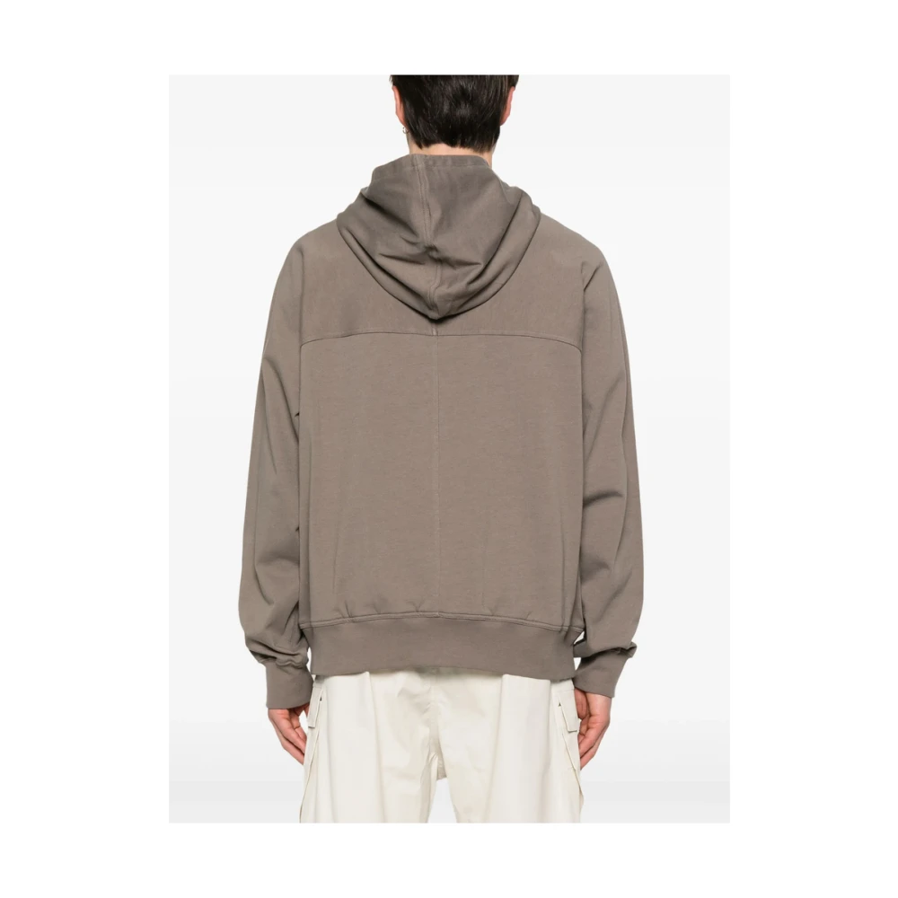 Rick Owens Taupe Grey Sweatshirt met Zakken Brown Heren