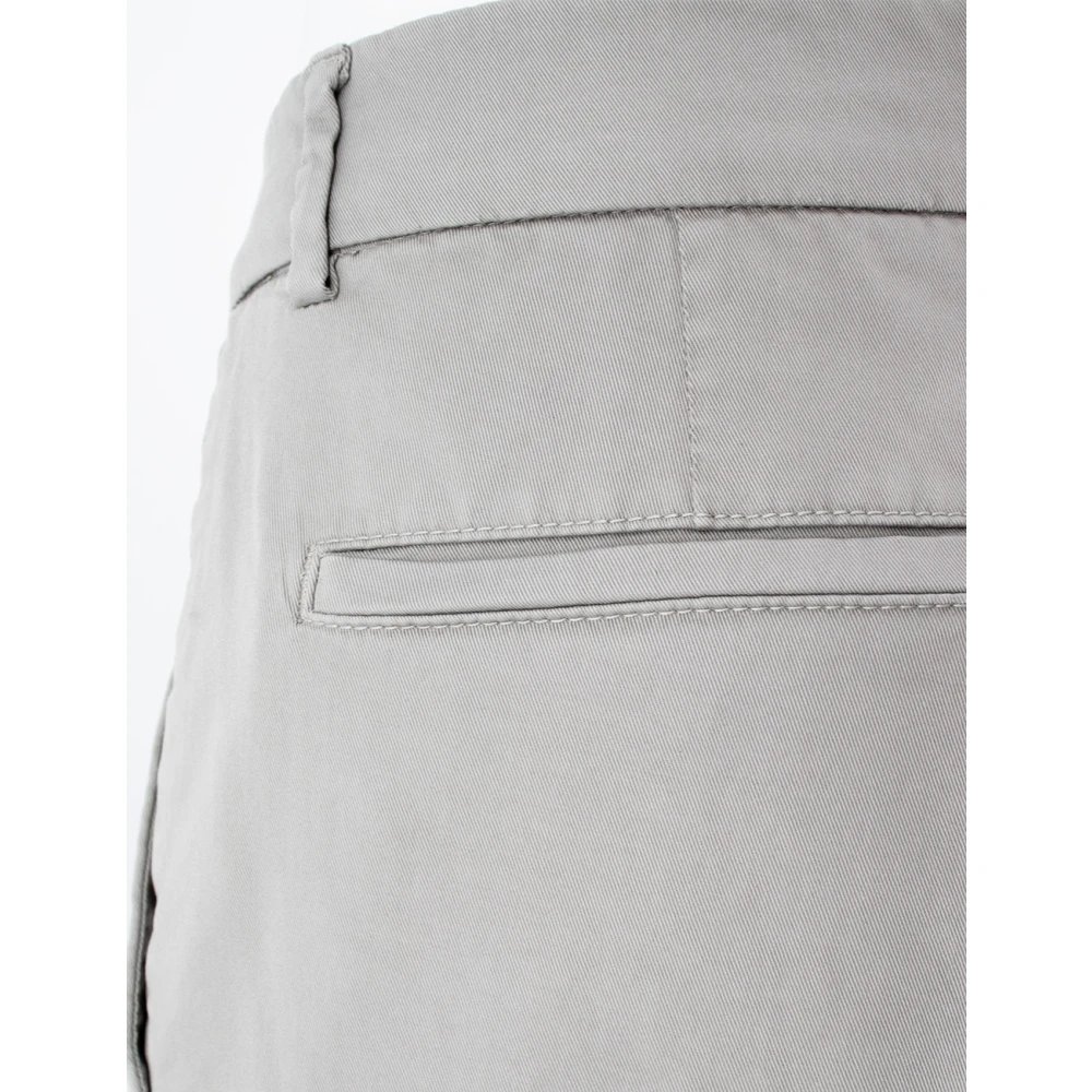 BRUNELLO CUCINELLI Getailleerde Darted Tailleband Broek Gray Heren