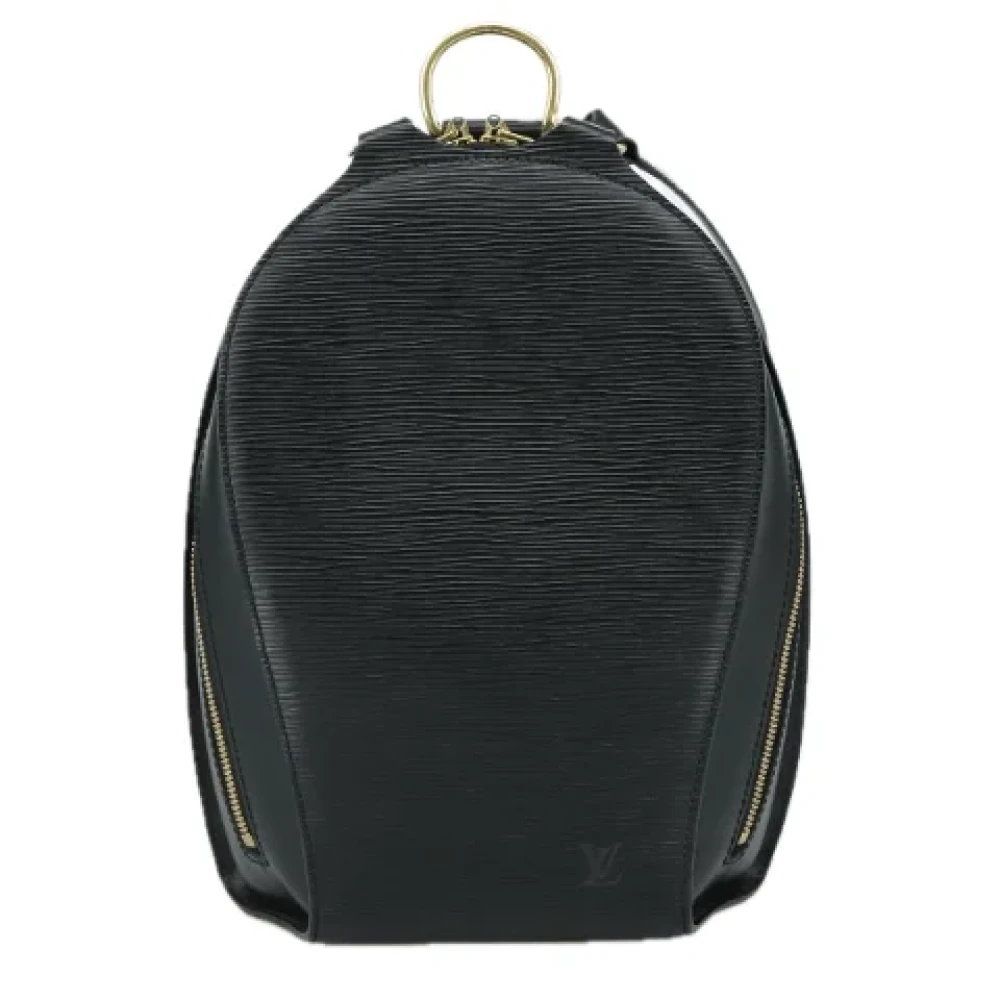 Louis Vuitton Vintage Pre-owned Leather backpacks Black Dames