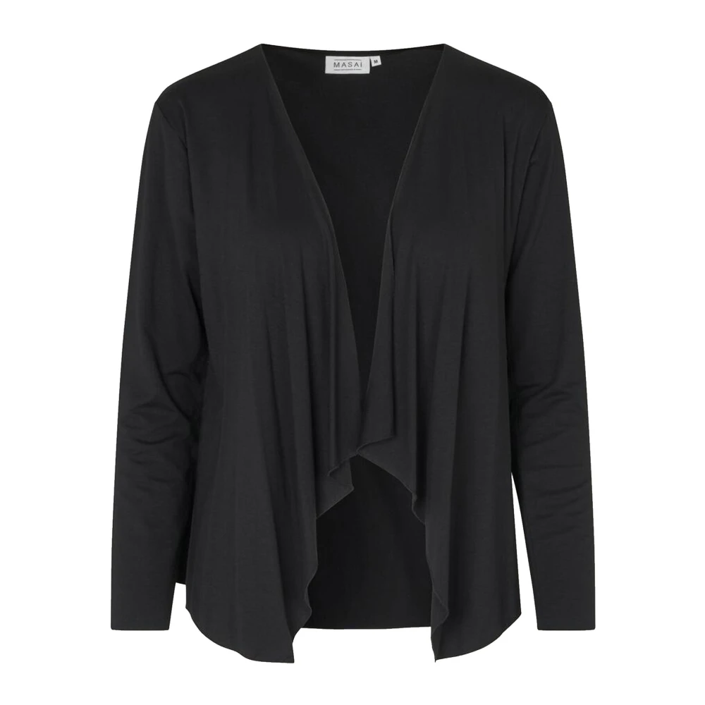 Masai Openvallende Cardigan in Zwart Black Dames