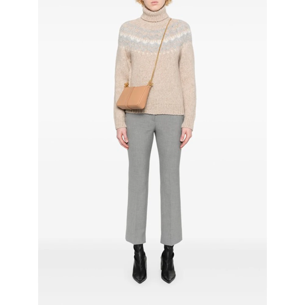 PESERICO Logo Taillebroek met Zakken Gray Dames