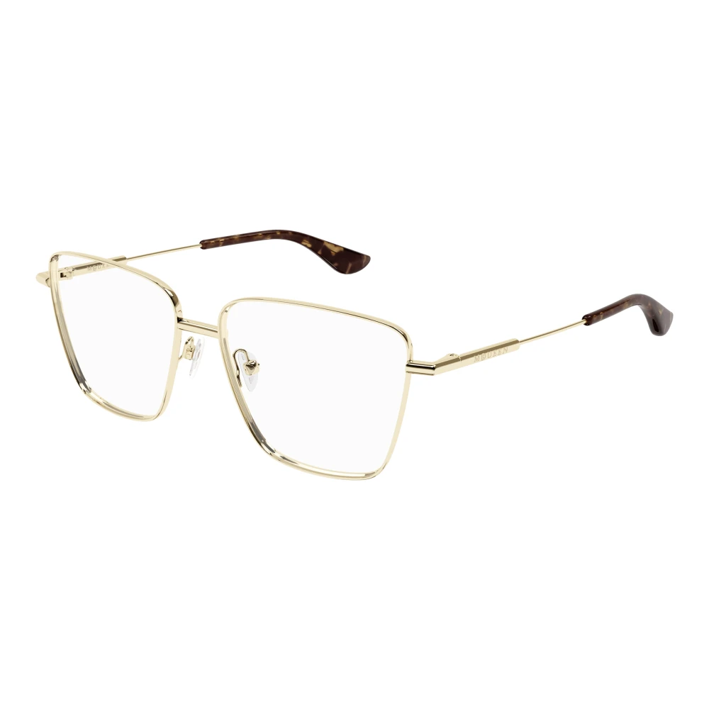 Alexander mcqueen Gouden Brillenmontuur Am0503O Zonnebril Yellow Unisex