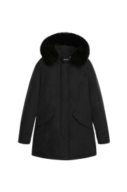 Luxury Arctic Parka with Removable Dyed Fur