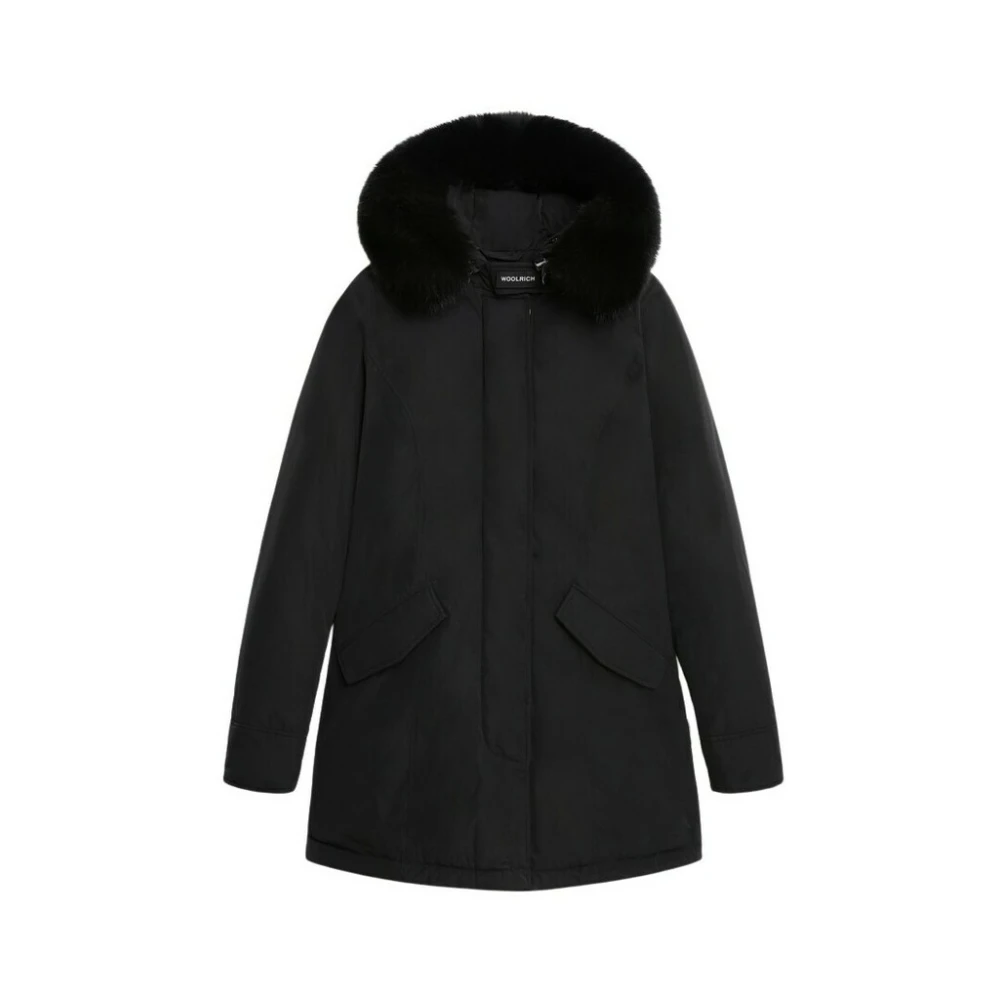 Woolrich Arctische Parka met Afneembare Geverfde Bont Black Dames