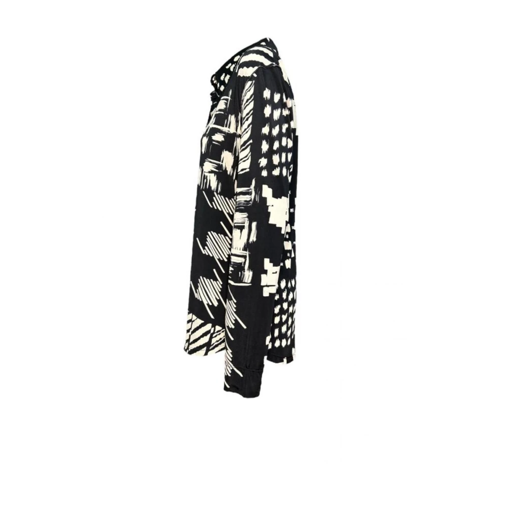 Beatrice .b Polyester Shirt Patroon Black Dames