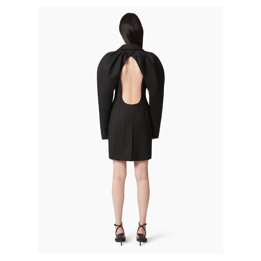 Nina Ricci Halter Coat With Cocoon Black Dames