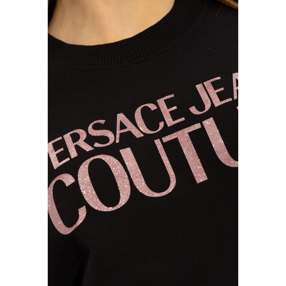Versace Jeans Couture Katoenen sweatshirt Black Dames