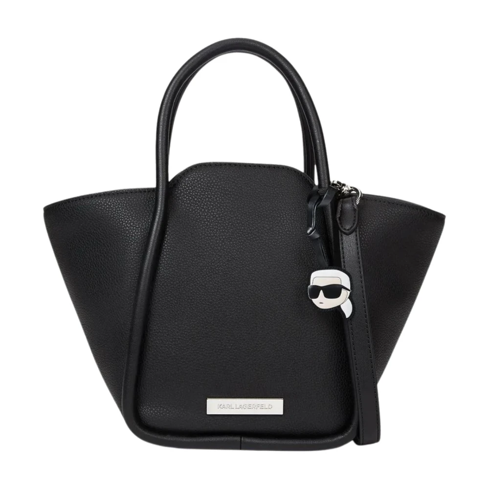 Karl Lagerfeld Black Ikon Tote - Female - Handbags - One Size - Bags