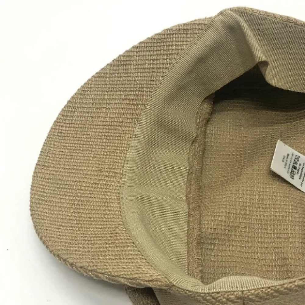 Dior Vintage Pre-owned Cotton hats Beige Dames